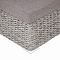 "Лунго" трансформирующийся диван из искусственного ротанга (гиацинт), цвет серый