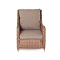 "Гляссе" кресло плетеное из искусственого ротанга, цвет коричневый