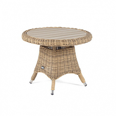"Равенна" кофейный стол из искусственного ротанга, цвет соломенный